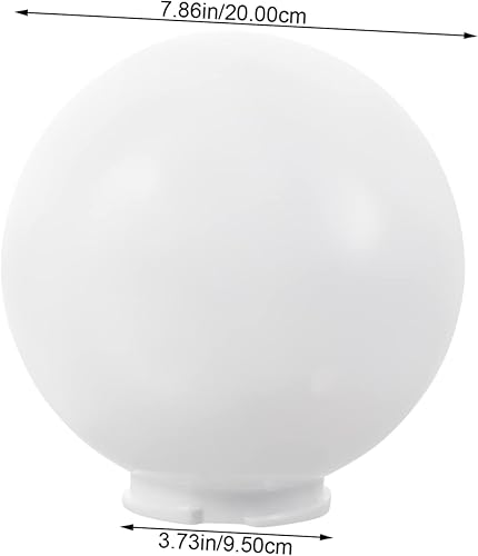 Vista 9 de LIFKOME Pantalla redonda para lámpara decorativa para exteriores, accesorio protector de globo para iluminación difusa suave