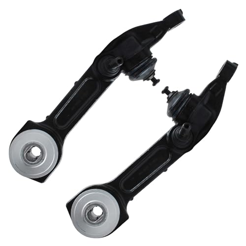 Image of Detroit Axle - 8pc Front End Suspension Kit for Mercedes-Benz S350 S430 S500 2 Lower Rearward Control Arms w /Ball Joints 4 Inner & Outer Tie Rod End Links 2 Boots Replacement