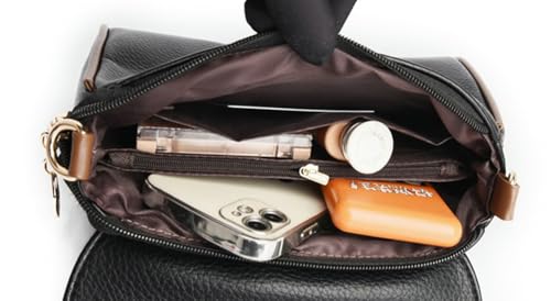 Bolso bandolera pequeño de cuero sintético para mujer miniatura 4