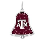Texas A&M Aggies TAMU Silver Bell Silver Metal Christmas Ornament Gift Decoration