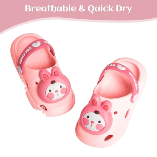 Image of Toddler Little Kids Clogs Slippers Sandals, Non-Slip Girls Boys Clogs Slide Lightweight Garden Shoes Slip-on Beach Pool Shower Slippers