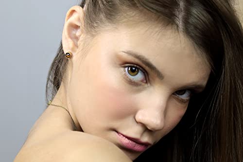Boucles d'oreilles en argent oeil de tigre, le cadeau d'anniversaire idéal dans son écrin - 4