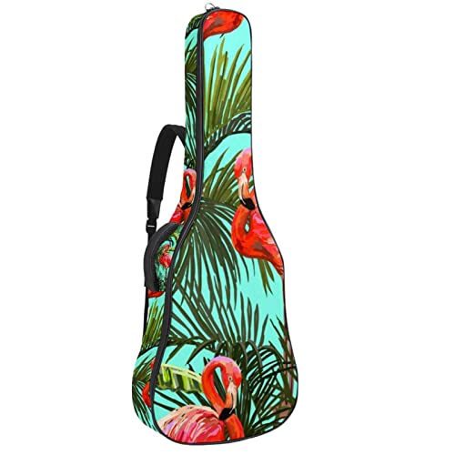 Housse étanche pour guitare acoustique avec double bandoulière et poche Motif flamant rose tropical, Multicolore 01., 42… - Les Beatles, Paul McCartney, John Lennon, RIngo Starr, George Harrison Housse étanche pour guitare acoustique avec double bandoulière et poche Motif flamant rose tropical, Multicolore 01., 42…