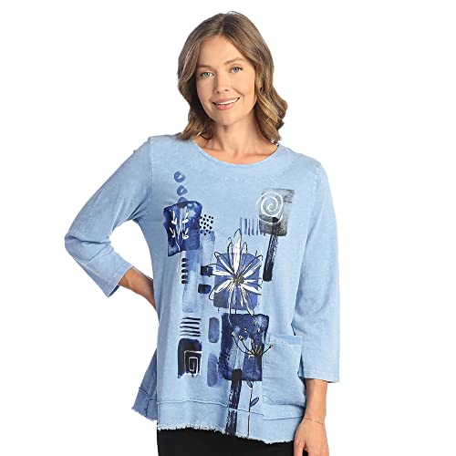 Jess & Jane Mineral Washed Double Gauze Boxy Top - M94