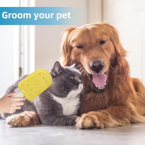 Image of Pet Ice Cream Massage Comb, Cat Double-Sided Grooming Brush, Cat Tongue Brush for Cats Grooming Easily Removes Fur Reducing Hairballs (Blue)