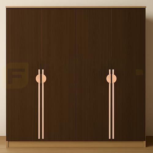 Image of Polo 93 cm Aluminum Wardrobe Handle /Rose Gold TT Finish /900mm Hole to Hole /Large Wardrobe Door Handle /Modern Interior for Home /Handle for Wardrobe - Pack of 1(Right)-| 3 Years Warranty |
