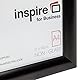 Inspire for Business SNAPA4BLK Aluminium-Schnapprahmen mit 25 mm breitem Profil, A4 (21 x 30 cm), Schwarz