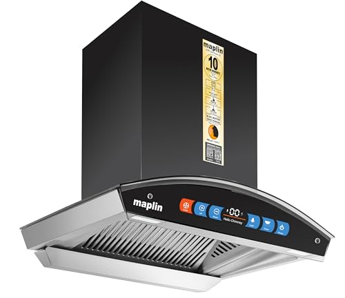 Image of Nero60 With Bldc Motor and voice Control Silent Chimney Auto Clean Wall Mounted Black 2000 CMH Chimney