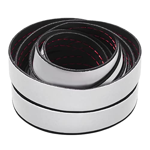 Jscarlife Car Interior Trim Strip, 2M/6.6Ft Diy Car Molding Leather Trim Line, Door Dashboard Seam Strips, Auto Body Universal Modified Strips (Red) #TOP6