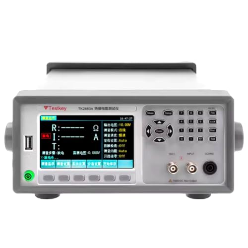 TH2683B Insulation Resistance Tester Megohmmeter, 100K?-5T? Programmable, 1V-500V, with RS232 USB Handler LCD