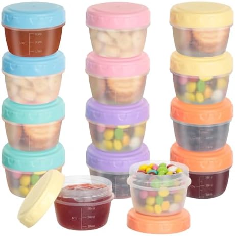 VINATO 12 Pieces Plastic Containers with Lids, Kitchen Canisters,...