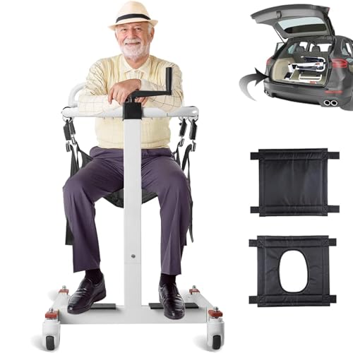Silla de transferencia de pacientes, elevador de pacientes para el hogar, silla de ruedas para coche, silla de ducha ligera para mesita de noche, baño, silla de ducha para ancianos