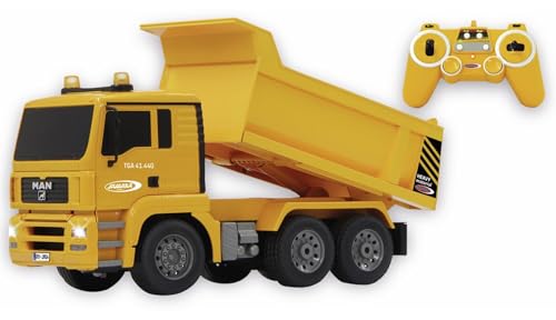 Tombereau Truck Man Jamara jaune, le cadeau idéal pour enfant passionné de travaux
