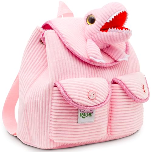 Naturally KIDS Backpack with Stuffed Animal Toys, Christmas Gifts for Kids, Birthday Gifts for Boys and Girls for 2, 3, 4, 5, 6, 7 Year Old