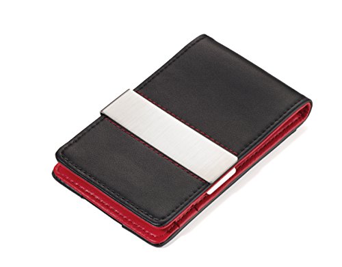 Troika Red and Black Flat Wallet with RIFD Protection (CCC1532LE)