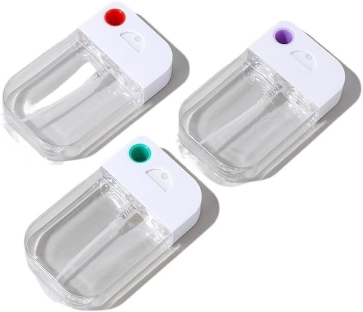 Mini butelki podróżne na perfumy, atomizer do perfum 3 szt. Plastikowa butelka z rozpylaczem 38 ml Może zawierać kosmetyki do samodzielnego wykonania, przenośne butelki na perfumy z możliwością wielok