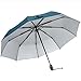 Pacific Bay Automatic Open/Close Pinstriped Umbrella (Blue)