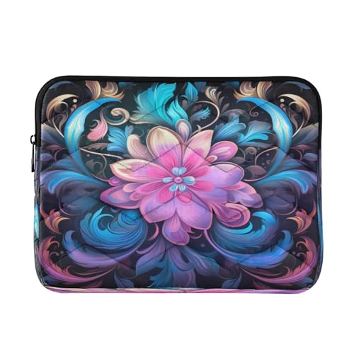 Funda para portátil Boho Mandala Lotus 13-14 pulgadas miniatura 1
