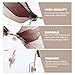 WRITWAA Rimless Dragonfly Shaped Sunglasses Irregular Design Unisex Outdoor Fashion Brown Shades