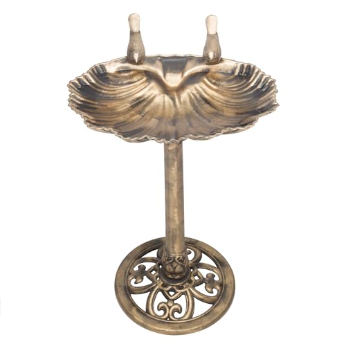 Alpine Corporation TIZ122 31 Inch Tall Outdoor Vintage Birdbath thumb #8