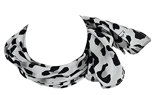 100% Silk Leopard Print Scarf. Spot, Size, Shape & Pattern Rivals Best Designer Animal Print Scarfs You'll Find. Special Scarves for Bachelorette Party or Cougar Birthday Gift4