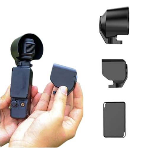 Pare-Soleil pour Appareil Photo pour DJI Osmo Pocket 3 Pare-Soleil Anti-éblouissement pour Objectif + Housse de Protection + Housse d'écran Anti-Rayures Capuchon de Protection pour Objectif