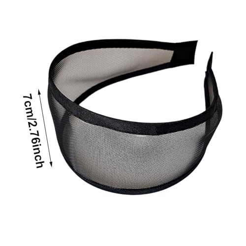 4 Pcs Netting Material Widening Design Wide Headbands for Women Daily Sport - image 2