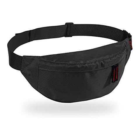 NZII Running waist pack,Fanny Pack for Men Women,Lightweight Belt Bag for Travel Sports Hiking (355 Blak) Cover