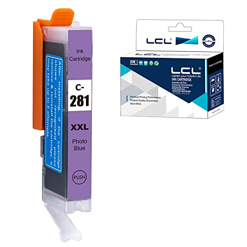 Lcl Compatible Ink Cartridge Replacement For Canon Cli-281 Cli-281Xl Cli-281Xxl Pixma Ts8120 Ts9120 Ts8220 Ts8320 Ts8322 Ts9100 Ts9120 Ts8100 Ts8200 Ts8300 Printers (1-Pack Photo Blue) #TOP3