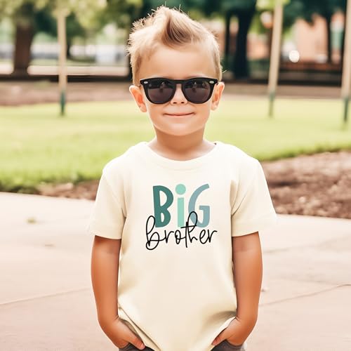 Big Brother T-Shirt Shirt for Boys Big Bro Sibling Reveal Tee3