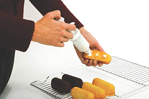 Norpro Cream Canoe Pan With Bonus 9 Piece Decorating Set, 9 Mini Celles, Gray #TOP3