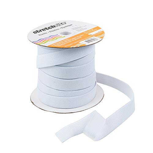 Stretchrite Knit Polyester Elastic Spool, 3/4-Inch By 30-Yards, White #TOP4
