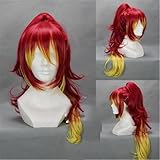 QWIFCMJF -Blue Exorcist Women Kirigakure Shura Cosplay Wigs Ao No Exorcist Role Play Kirigakure Shura Long Chip Ponytails Hair Wig Wig