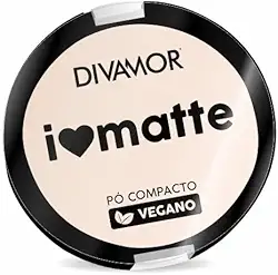 Divamor, Pó Facial Compacto Micronizado e Aveludado Matte Divamor Tom:1 - Porcelana