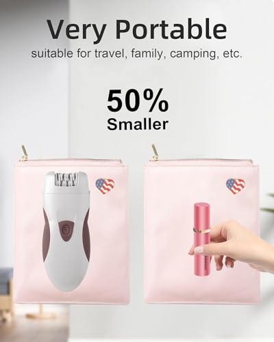 Image of Facial Hair Removal for Women, Painless Womens Facial Hair Remover with 2 Replacement Heads, Lipstick Shapes, Facial Hair Remover for Uppereh Fuzz /M