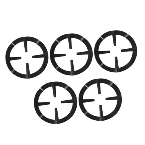 SHINEOFI 5 Piezas Estante De La Estufa De Gas Quemador Accesorios De Estufa Universal Caliente Estufa De Gas Exterior Soporte De Estufa De Olla De Moca Sostenedor De La Estufa Black