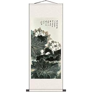 LULUDP Prints Canvas Scroll Schilderijen Chinese stijlScrolls van Lotus Zijde Schilderijen zijn omlijst door beroemde…
