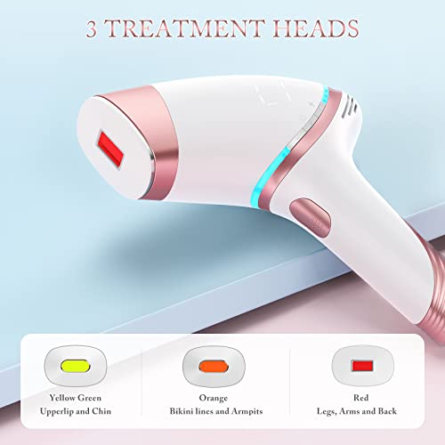 IPL Laser Hair Removal Device for Women and Men, Upgrade At-Home Permanent Painless Hair Removal with Ice Compress System for Armpits, Bikini Line and Whole Body