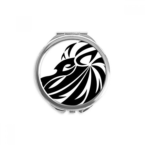 Miroir rond maquillage constellation Lion : une idée cadeau d'anniversaire astrologique unique