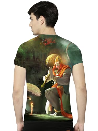 Image of STAND OUT All Over Printed Shiva, Krishna, Hanuman, Kali, Ram and Ravana, Ramayan, Bagavath Githa, Buddha Religious, Spiritual, Hindu Gods T-Shirts