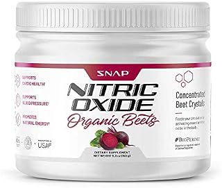 Beet Root Powder Organic Nitric Oxide Booster by Snap Supplements - Blood Flow