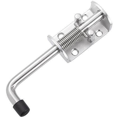 WOOCH 304 Stainless Steel Spring Pin Latch Lock Assembly for Doors,Chests,Cabinets and Utility Trailer Gate - Heavy Duty (6.5\",2 Pack)