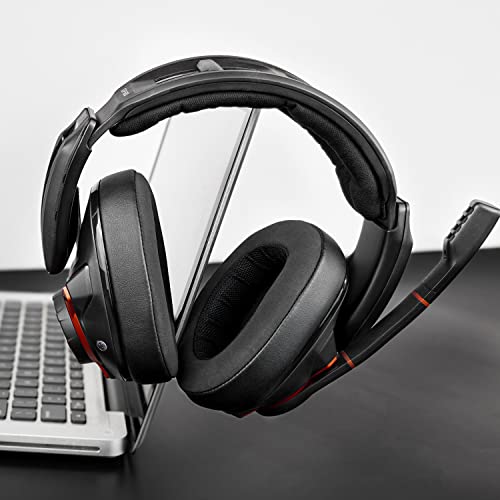 SOULWIT Tkanina nano wymienne poduszki nausznik do Sennheiser GSP500,GSP550,GSP600,GSP 670,EPOS H6 Pro,GSP601,GSP602 Gaming Słuchawki, poduszki na uszach z pianką z pamięcią o izolacji szumu