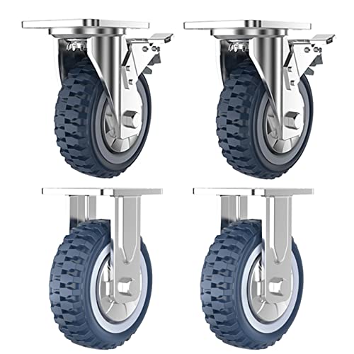 Roulettes de remplacement pour chariot robustes et polyvalentes 6 pouces