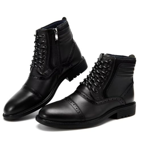 Image of Arkbird Mens Chelsea Boots, Stylish and Comfort Leather Chukka Ankle Boots with Zipper