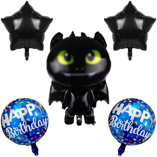 Decoração de balões, conjunto de 5 unidades de balões de decoração de aniversário, balões de alumínio, suprimentos para festas de decorações, para decoração de festas de aniversário meninos e meninas