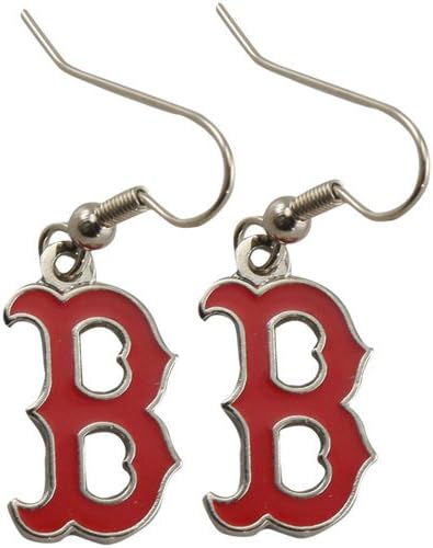 Boston Red Sox Womens Team Logo Dangle Earrings