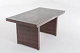 CLP Polyrattan-Gartentisch “FISOLO” Tischplatte aus Glas - 3