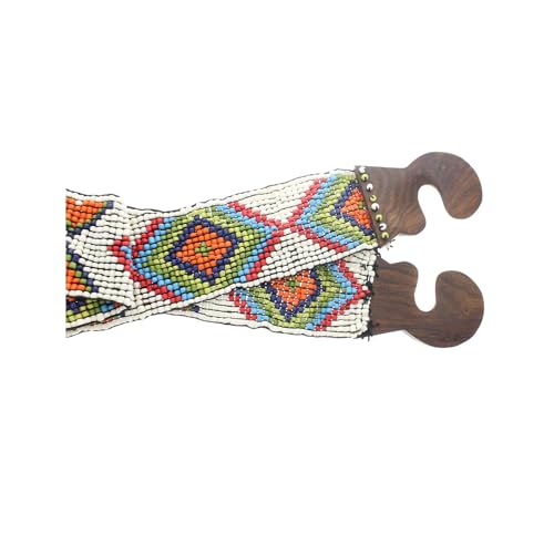 Multicolor bead Hand-made Elastic Stretchy Beaded Bali Belt