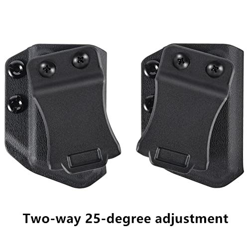 2-Pack Universal Mag Carrier Iwb/Owb Magazine Holster Fit 9Mm/.40 Single Stack Magazines #TOP3
